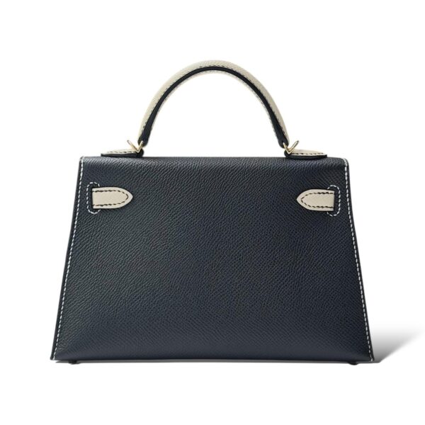 Hermes Kelly Mini SO Black/Craie Epsom PBHW - Image 4