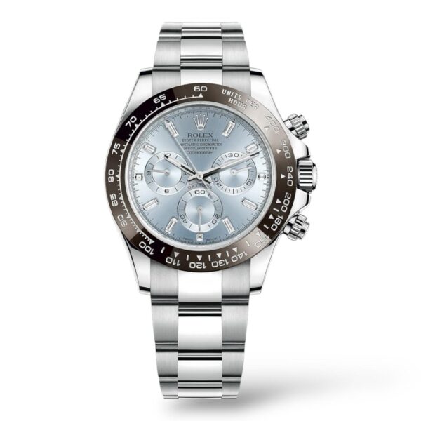 Rolex Cosmograph Daytona 40mm 116506a Platinum Baguette Diamond Dial
