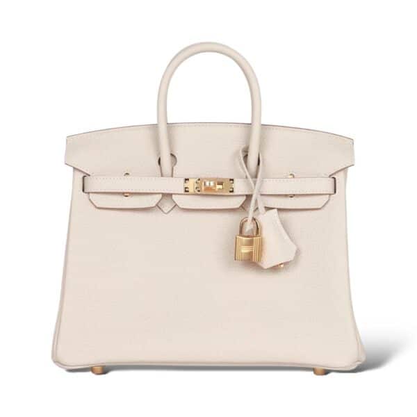 Hermes Birkin 25 Craie Togo GHW