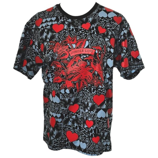 Hermes Maxi Jungle Love Bleu Cyan T-Shirt 36
