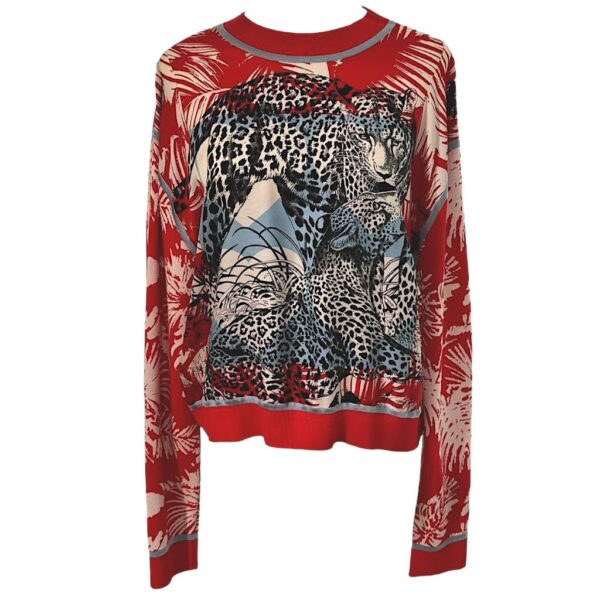 Hermes Jaguar Silk Long Sleeve Shirt 40