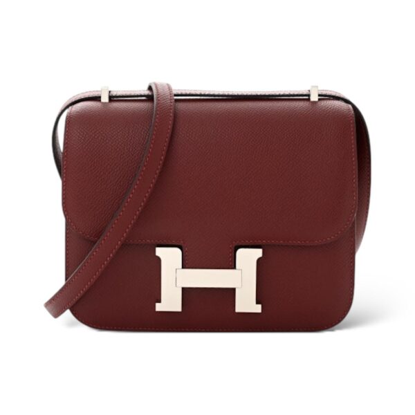 Hermes Constance 18 Rouge H Epsom PHW