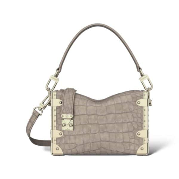 Louis Vuitton Side Trunk Grey Croco PM