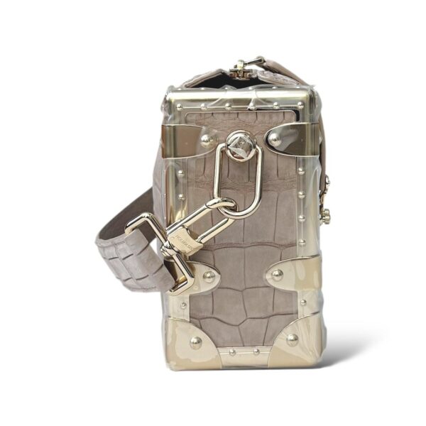 Louis Vuitton Side Trunk Grey Croco PM - Image 4