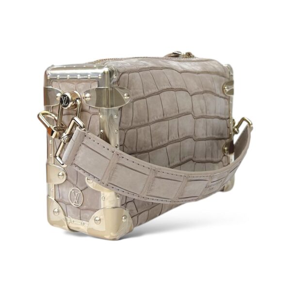 Louis Vuitton Side Trunk Grey Croco PM - Image 6