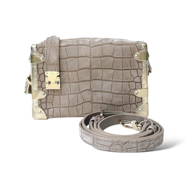 Louis Vuitton Side Trunk Grey Croco PM - Image 2