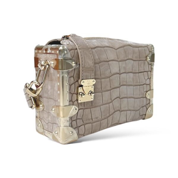 Louis Vuitton Side Trunk Grey Croco PM - Image 3