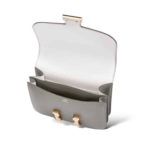 Hermes Constance 18 Mirror Gris Meyer/Gris Pale Evercolor PBHW - Image 6