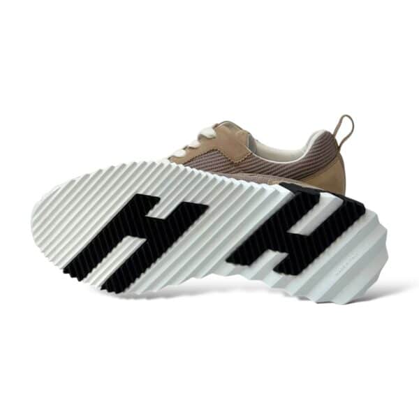 Hermes Bouncing 38.5 EU Beige Camel Sneakers - Image 4