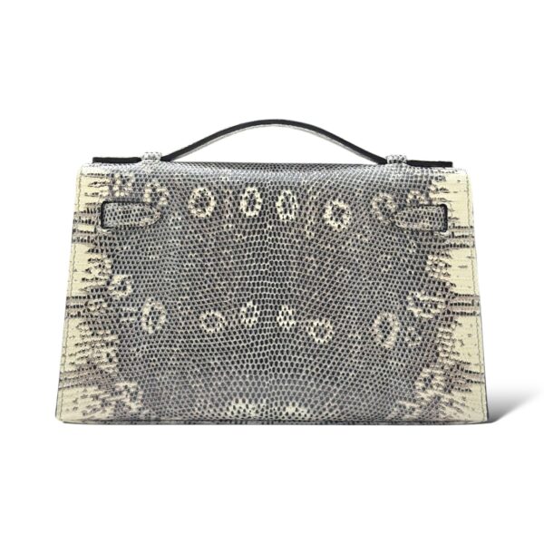 Hermes Kelly Pochette Ombre Lizard GHW - Image 4