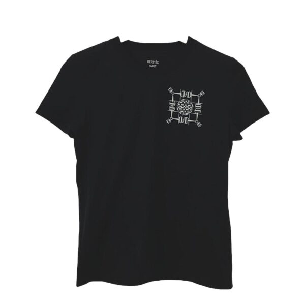Hermes Droit Mini Mors T-shirt Noir 38