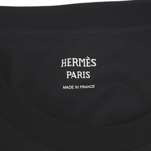 Hermes Droit Mini Mors T-shirt Noir 38 - Image 4
