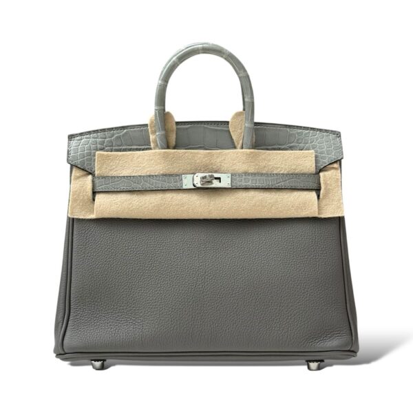 Hermes Birkin 25 Gris Meyer/Ciment Touch PHW