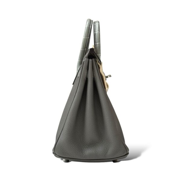 Hermes Birkin 25 Gris Meyer/Ciment Touch PHW - Image 3