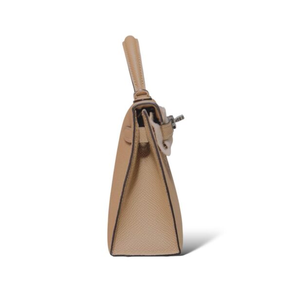 Hermes Kelly Mini Poussiere Epsom PHW - Image 3
