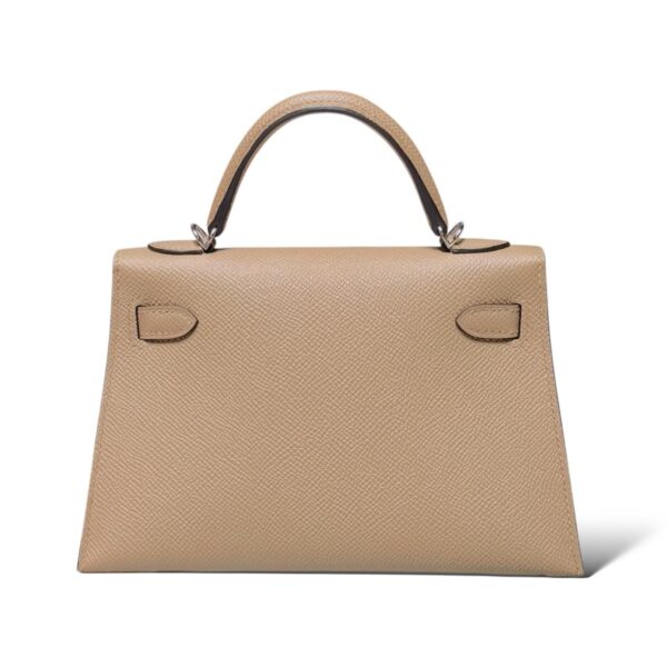 Hermes Kelly Mini Poussiere Epsom PHW - Image 4