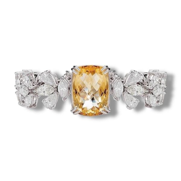 18K Diamond Yellow Topaz Bracelet