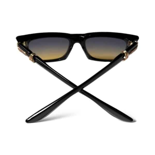 Chrome Hearts Square Black Sunglasses - Image 4