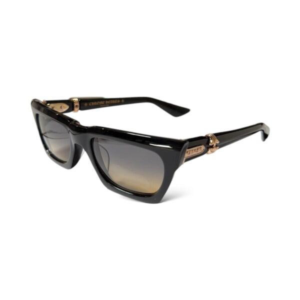Chrome Hearts Square Black Sunglasses - Image 2