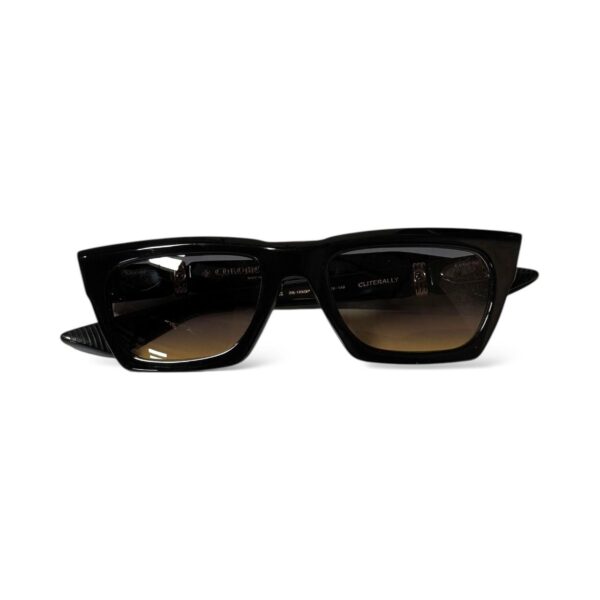 Chrome Hearts Square Black Sunglasses - Image 3