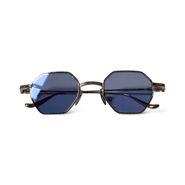 Chrome Hearts Evaculation Shiny Silver Sunglasses - Image 3