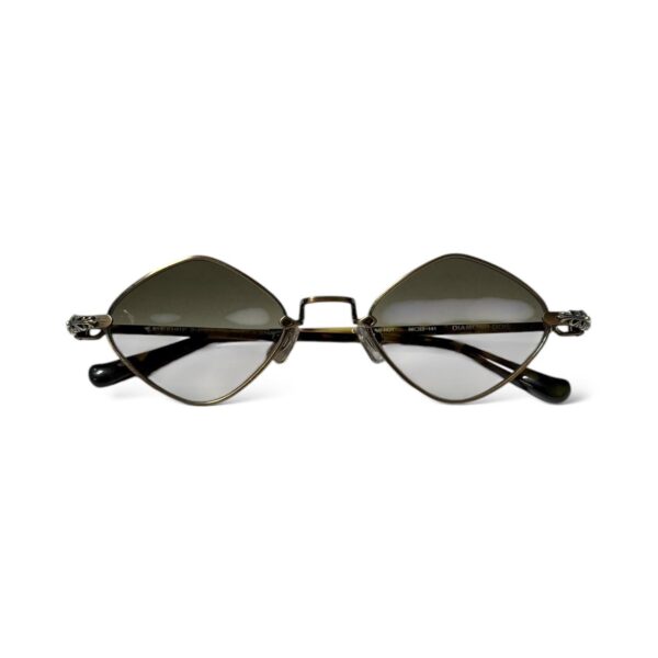 Chrome Hearts Diamond Dog Brown Metal Sunglasses - Image 3