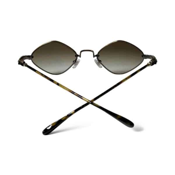 Chrome Hearts Diamond Dog Brown Metal Sunglasses - Image 4