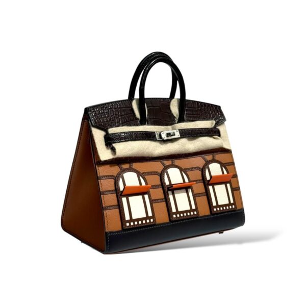 Hermes Birkin 20 Faubourg Gold/Ebene Epsom Touch PHW - Image 2