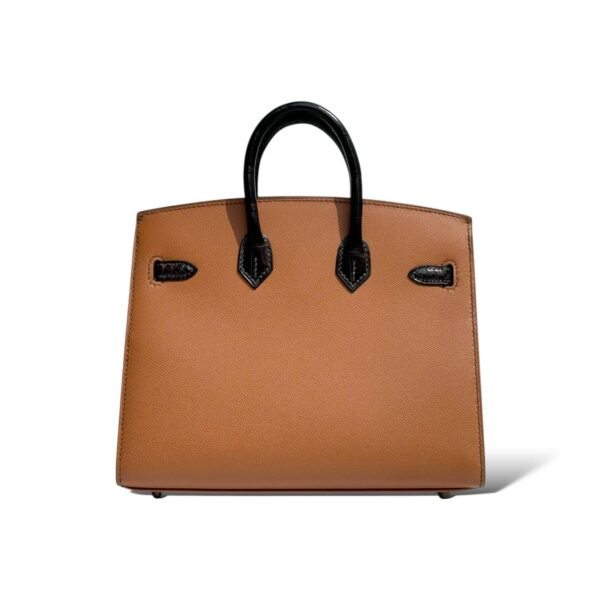 Hermes Birkin 20 Faubourg Gold/Ebene Epsom Touch PHW - Image 4