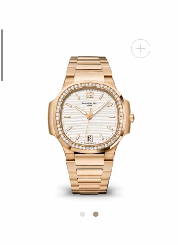 Patek Philippe Nautilus 35.2mm 7118/1200R Silvery Opaline Dial Rose Gold - Image 3