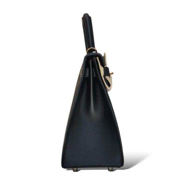 Hermes Kelly 28 Black Epsom GHW - Image 3