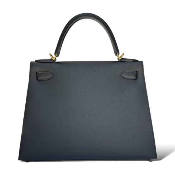 Hermes Kelly 28 Black Epsom GHW - Image 4