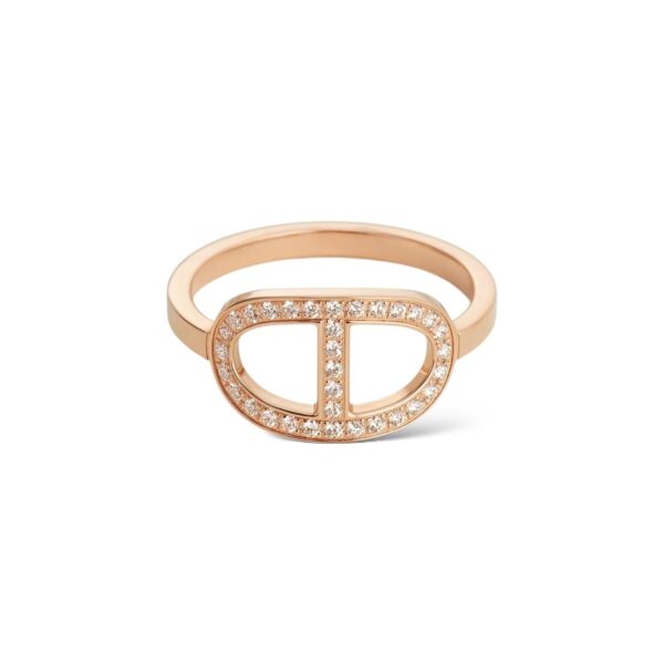 Hermes Chaine d'ancre Contour ring medium model 51