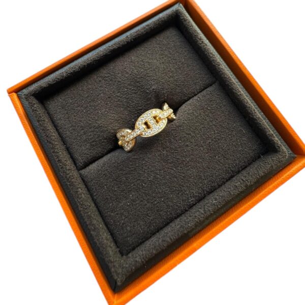 Hermes Chaine d'ancre Enchainee ring, small model 50 - Image 2