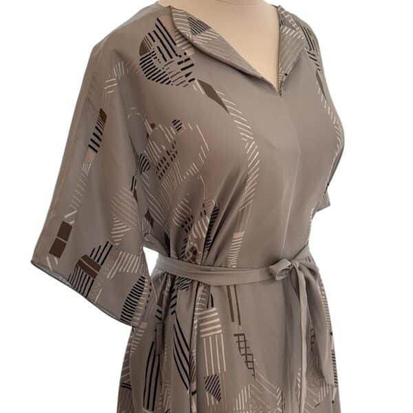Hermes Belted Caftan Grey Size 36 - Image 2