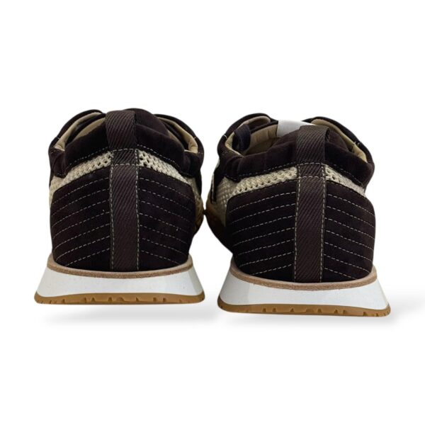Hermes Jet 44 EU Beige Lin/Marron Ebene Sneakers - Image 3