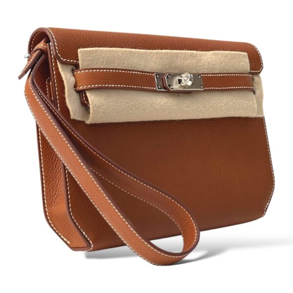 Hermes Kelly Depeche Fauve Barenia Faubourg PHW - Image 2
