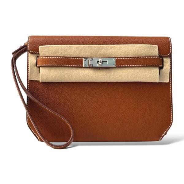 Hermes Kelly Depeche Fauve Barenia Faubourg PHW