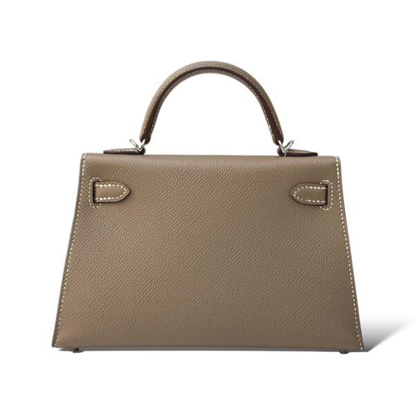 Hermes Kelly Mini Etoupe Epsom PHW - Image 4
