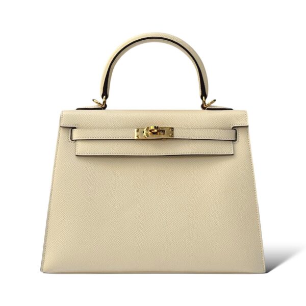 Hermes Kelly 25 Nata Epsom GHW