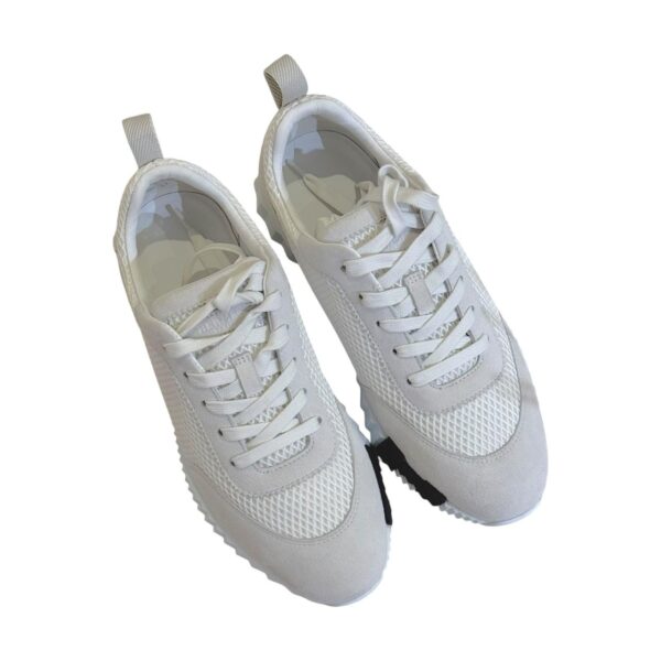 Hermes Bouncing 38.5 EU Blanc Sneakers - Image 4