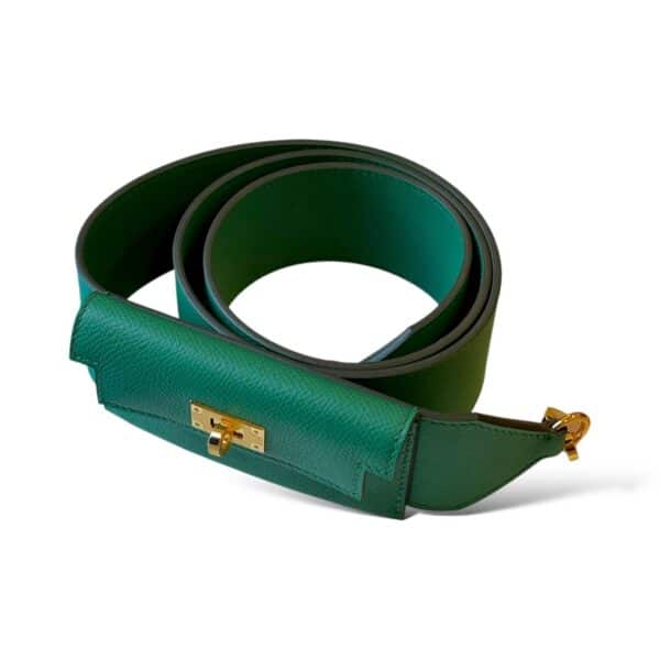 Hermes Kelly Pocket Strap Vert Vertigo GHW - Image 2
