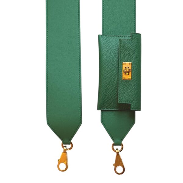 Hermes Kelly Pocket Strap Vert Vertigo GHW - Image 4