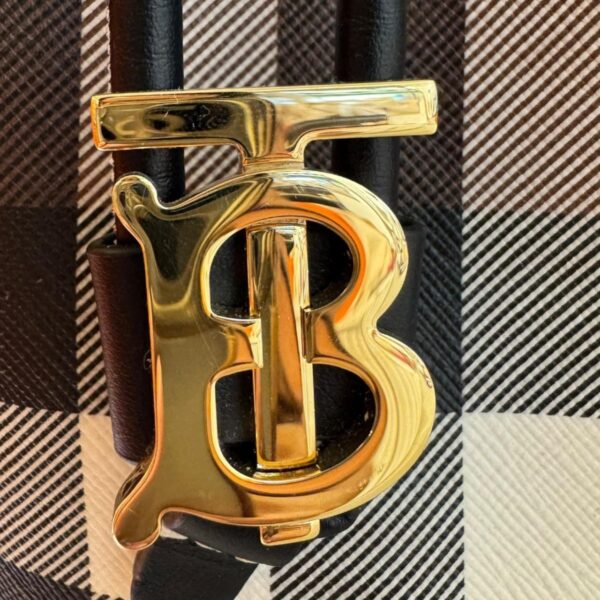 Burberry Mini TB Bucket Dark Birch Brown Bag - Image 6