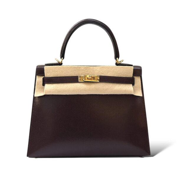 Hermes Kelly 25 Rouge Sellier Chevre GHW