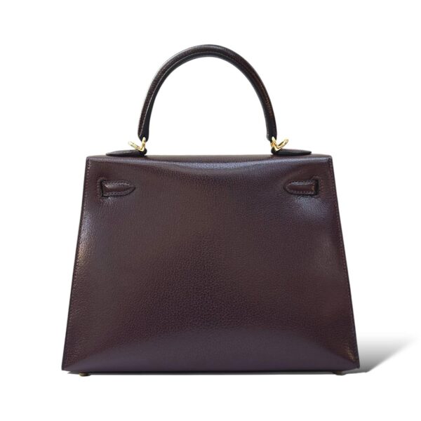 Hermes Kelly 25 Rouge Sellier Chevre GHW - Image 4