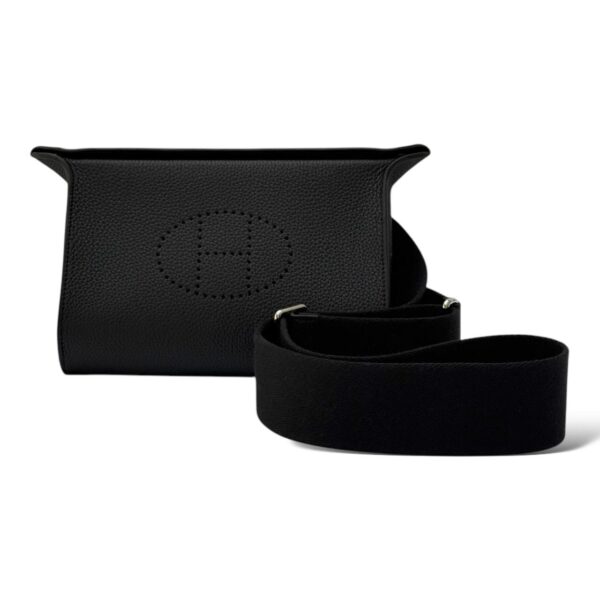 Hermes Videpoches Black PHW