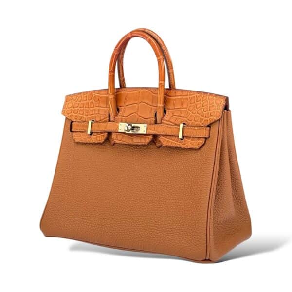 Hermes Birkin 25 Gold Touch Togo PHW - Image 5