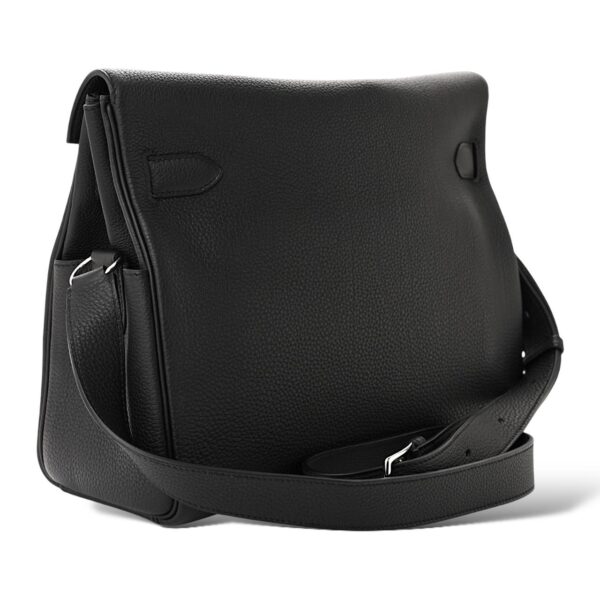 Hermes Kelly Messenger Black Togo PHW GM - Image 3