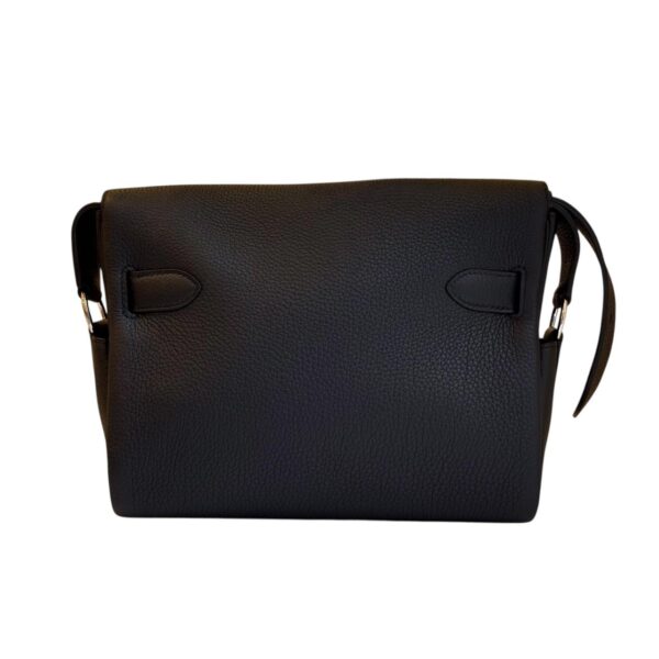 Hermes Kelly Messenger Black Togo PHW PM - Image 5